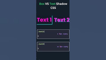 Box vs Text shadow #webdesign #htmlcss