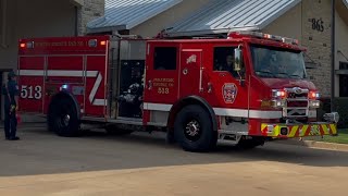 Denton County ESD 1 Station 513 Response Demos (Q2B, Air Horn, Priority, Yelp, Wail)
