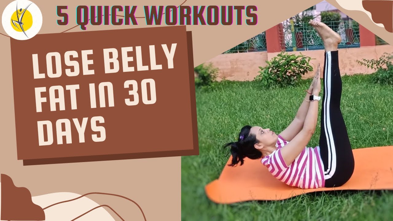 Lose Belly Fat in 30 days for Women I 5 Best Home Workouts I Quick Belly Fat Burn I Fitness