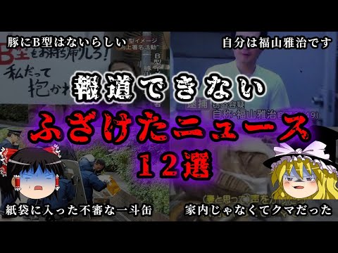 【ゆっくり解説】まともに報道できないふざけたニュース12選