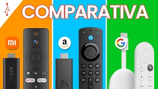 Chromecast Google TV 4K vs Amazon Fire TV Stick 4K vs Mi TV Stick 4K  MEJORES TV STICKS 2024