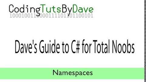 .NET Namespaces