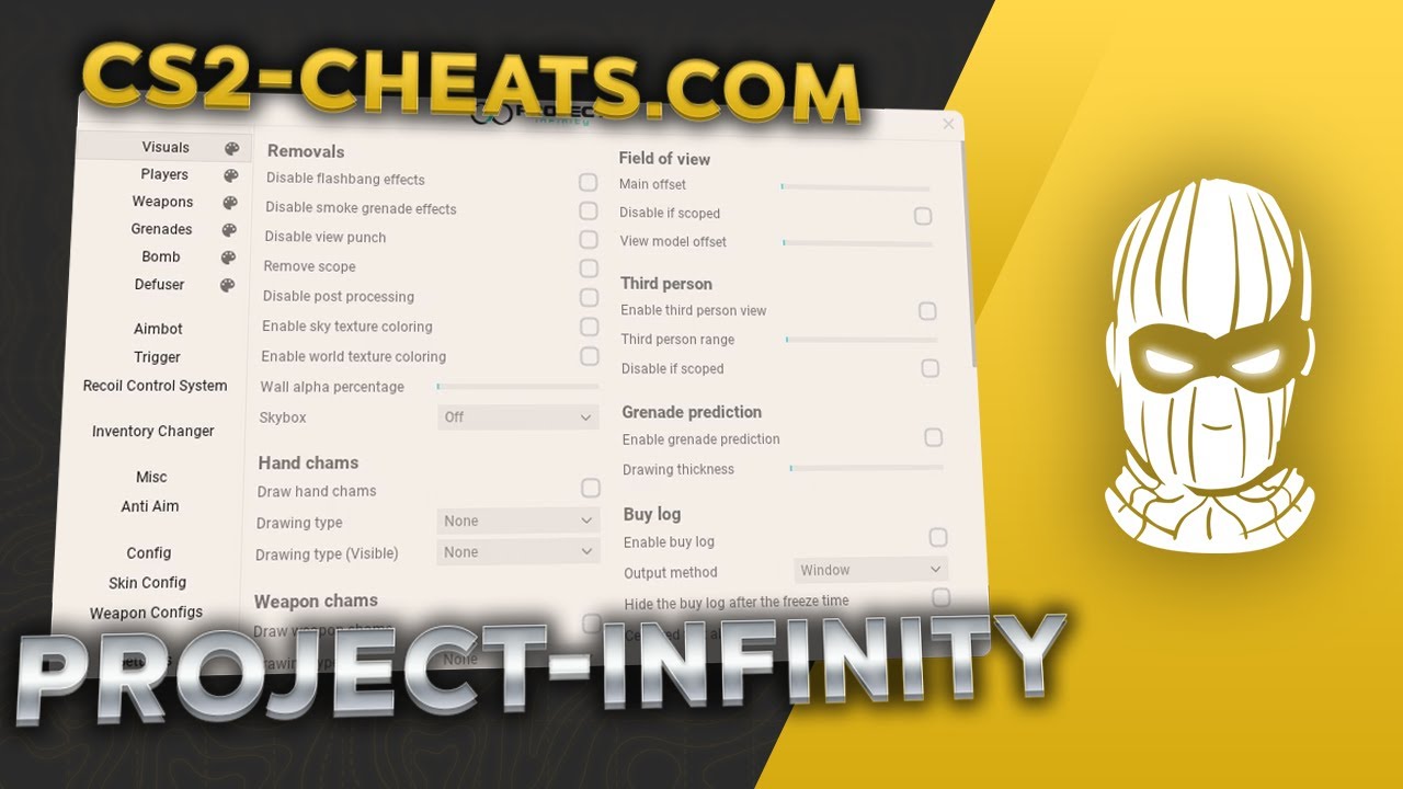 Project Infinity CS2 Cheat Showcase by CS2-Cheats.com - YouTube