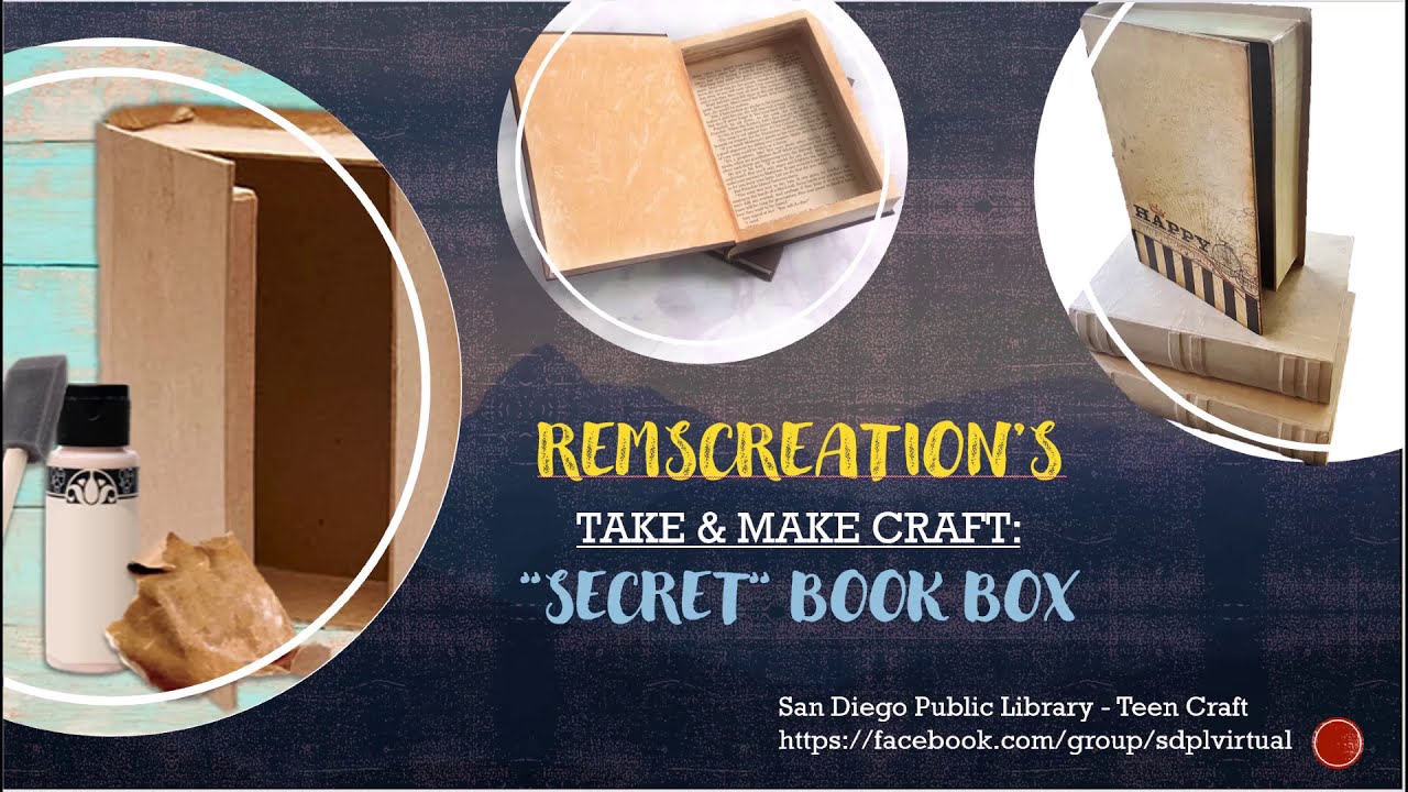 RemsCreations DIY: Paper Mache Secret Book Box 