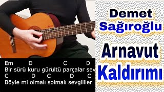 Demet Sağıroğlu - ARNAVUT KALDIRIMI Nasıl Çalarım? GİTAR DERSİ (Kolay Gitar Dersi)