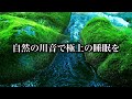【熟睡 BGM】極上の睡眠へ導く癒しの川の音｜深い眠りとリラックスに最適