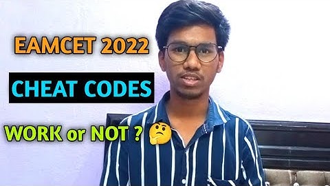 CHEAT CODES IN EAMCET 2022