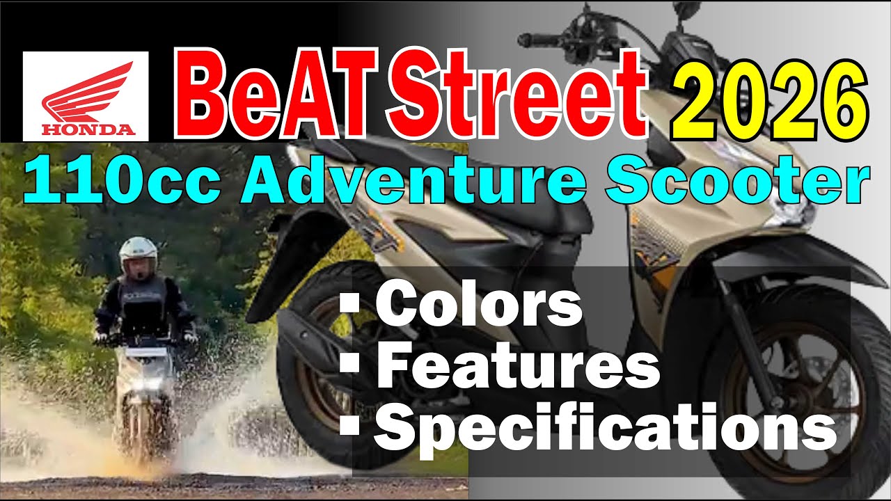 Honda BeAT Street 2026 (110cc Adventure Automatic Motorbike): Colors, Features, Specifications