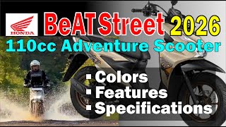 Honda BeAT Street 2026 (110cc Adventure Automatic Motorbike): Colors, Features, Specifications