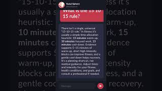 What is the 15 10 15 rule?