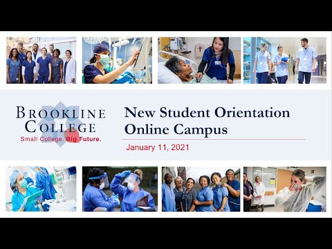 New Student Orientation - Online Campus - Brookline College - Jan 2021