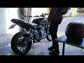 Yamaha mt07 2022  black widow exhaust cold start  revs