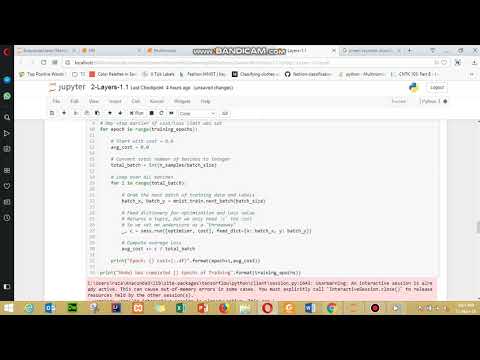 2 Layers Neural Network on Fashion MNIST Data