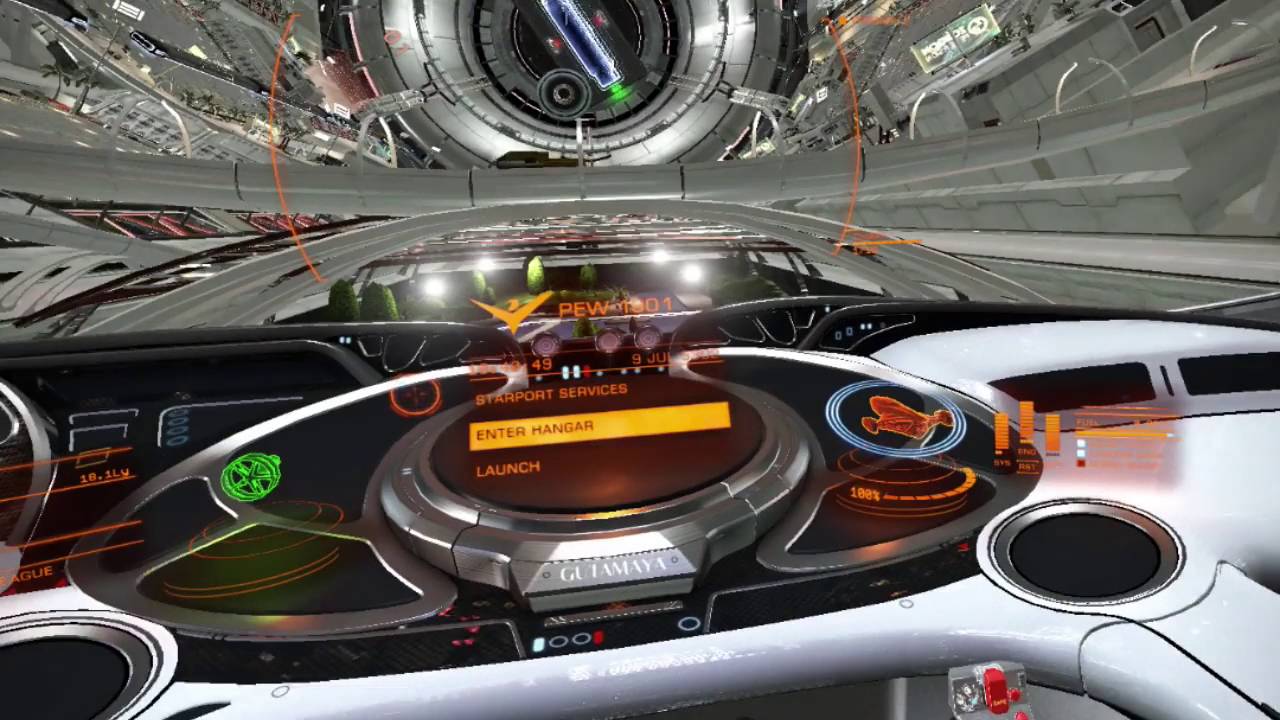 Elite Dangerous Oculus Rift Cv1 Cutter Cockpit Station Tour Youtube