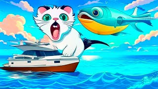СМОТРИ! ЛЕТАЮЩАЯ РЫБА! ► Cat Goes Fishing |14|
