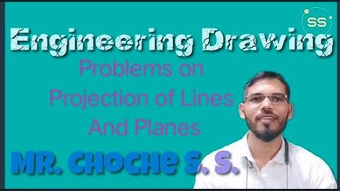 Projection of Lines and Planes - Problem 1 . In marathi