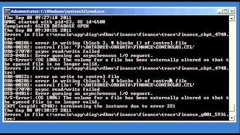 Oracle DBA Justin - What happens when a multiplexed/mirrored controlfile copy becomes unavailable