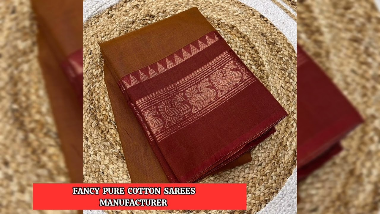 🛍🌟🌺Plain Chettinad Cotton Sarees ✨️ Best Sarees 120counts 