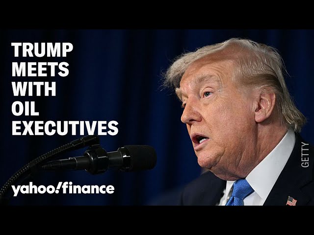 LIVE: President Trump meets with oil executives at the White House