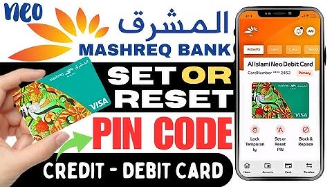 How to Set Card Pin Using Mashreq Neo Mobile App