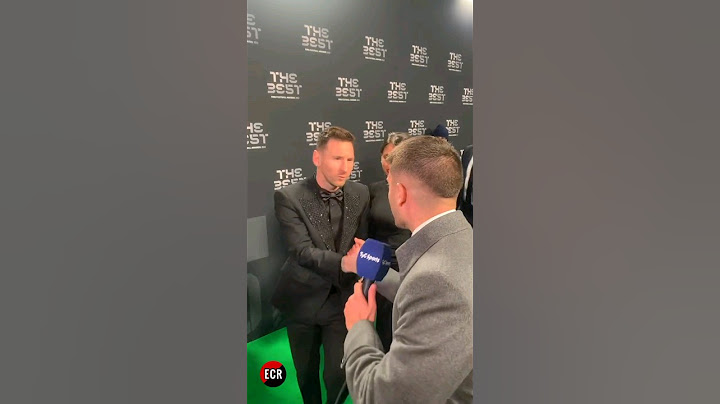 ¡HOOOOOLA! El saludo entre Leo Messi y Gaston Edul en los premios #TheBest 🤝
