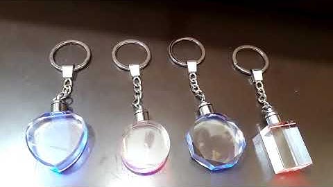 # Crystal Keychains with Led Lights