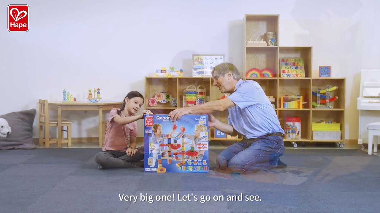 HAPETOYS Quadrilla 'Super Spirals' Marble Run Toy Unboxing - YouTube