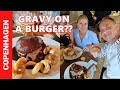 DANISH FOOD and a WALK IN COPENHAGEN - Gravy on a Burger? Danish Street Food at Grisen Grillbar