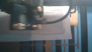 Baltimore Hackerspace: Ice carving (a pokemon) with the laser cutter. screenshot 3