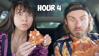 We Ate The UNHEALTHIEST Fast Food Pizzas For 24 Hours!