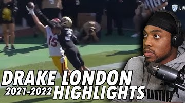 Drake London (WR | Atlanta Falcons) USC Highlights REACTION