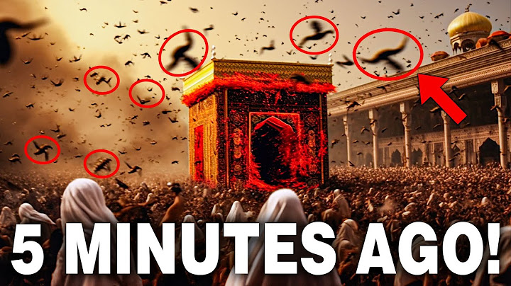 Muslims are being terrified by the sudden appearance of these peculiar insects at the Kaaba in Mecca