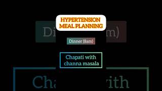 ?Planning a day menu for hypertension ✨ Day 5 ? Shree Shathaka Nutri Diet ?