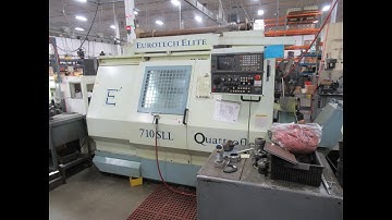 Eurotech 710 SLL Quattroflex Twin Turret Turning Center with Fanuc Control, Sub Spindle and More