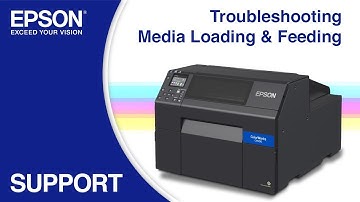 ColorWorks C6000 Series | Troubleshooting Media Loading & Feeding