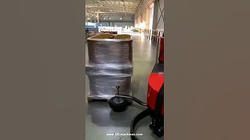 Automatic stretch film pallet wrapping sealing packing machine