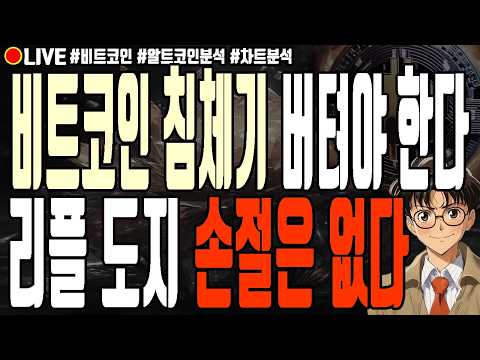 [실시간] 비트코인 침체기 버텨야 한다 리플 도지코인 손절은 없다! 7월 31일 오전 비트코인 라이브 이더리움 솔라나 모멘텀