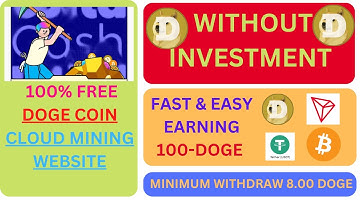 Dogecoin Free Cloud Mining Website || New DOGE Mining 2023