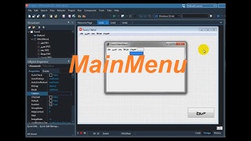 تعلم البرمجة في الدلفي║2-4 كيفية استخدام المكون مان ميني║Learn Programming in Delphi   MainMenu ‫