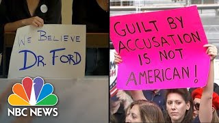 Judge Brett Kavanaugh Protesters, Supporters Gather On Capitol Hill On Hearing Day | NBC News