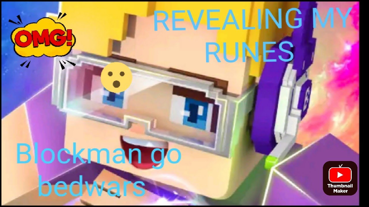 Revealing my Runes in blockman go bedwars - YouTube