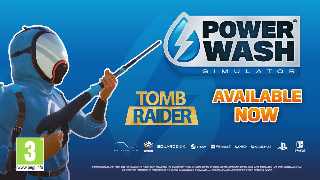 PowerWash Simulator chega ao PlayStation e Switch neste mês com DLC de Tomb  Raider