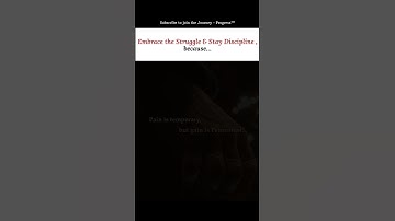 Embrace the Struggle 💪 #selfimprovement #motivation