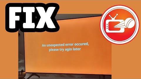 How To Fix Cricfy TV Unexpected Error Occurred | Solve Cricfy Not Working