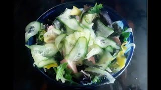 Mango California Roll Salad w Wasabi Ginger Dressing