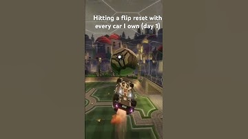 Hitting a flip reset with every car I own day 1 #rocketleague #rl