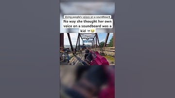 Wait for when she realized it was her voice 💀😭