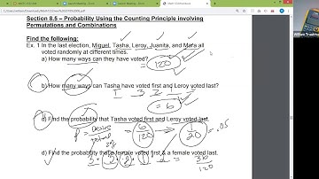 Math 1332 Section 8.5 Permutations and Combinations