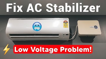 Fix AC Stabilizer Low Voltage Problem!