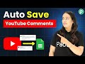 Extract YouTube New Comments & Store in Google Sheets